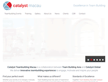 Tablet Screenshot of catalystteambuildingmacau.com